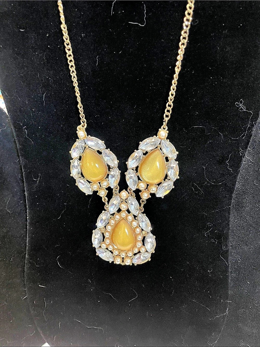 Gold-Tone Statement Pendant Necklace